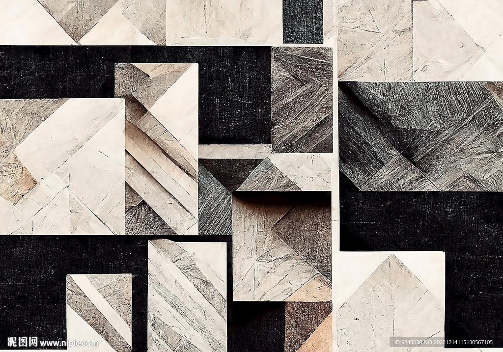 现代简约抽象几何轻奢地毯