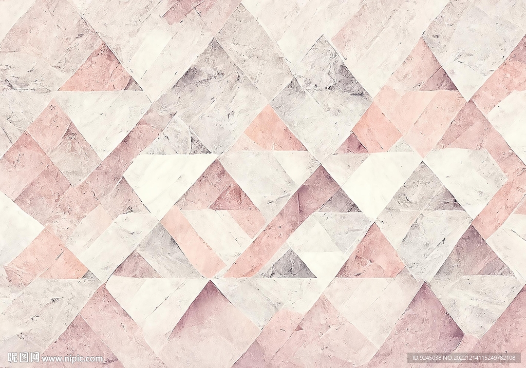 现代简约几何粉色淡雅地毯地垫