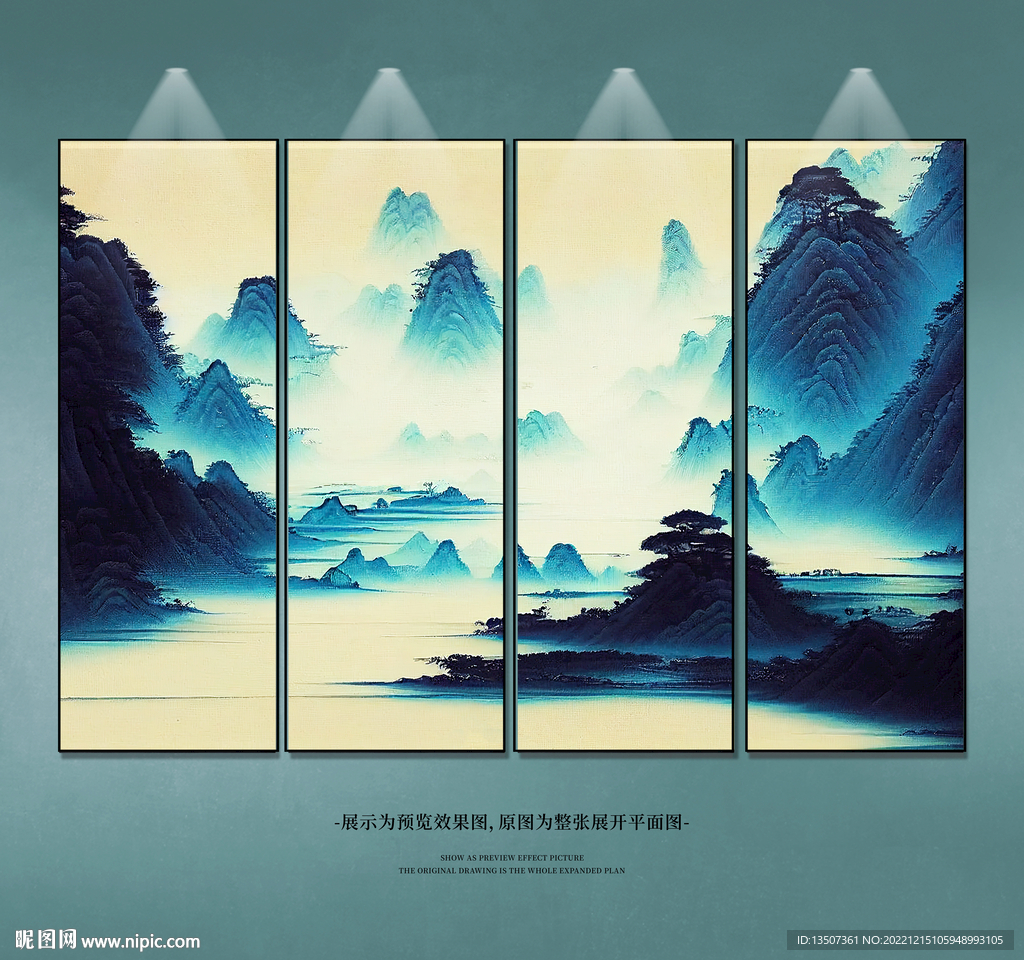 水墨山水装饰画