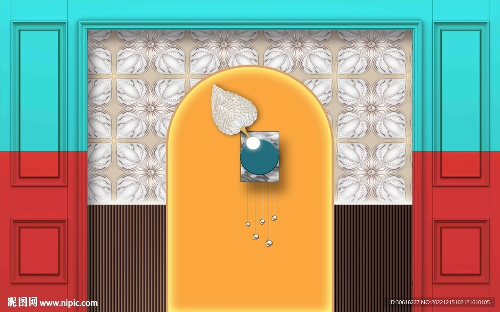 现代简约背景墙