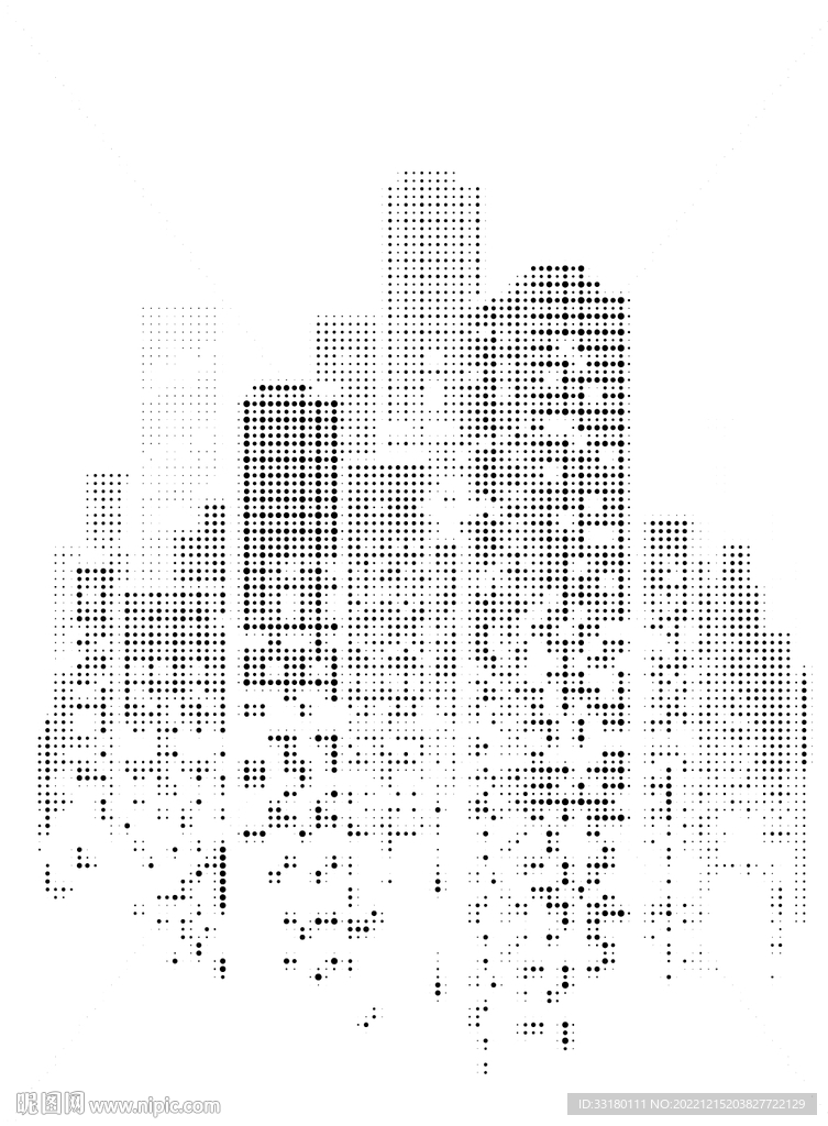 城市剪影铝单板冲孔