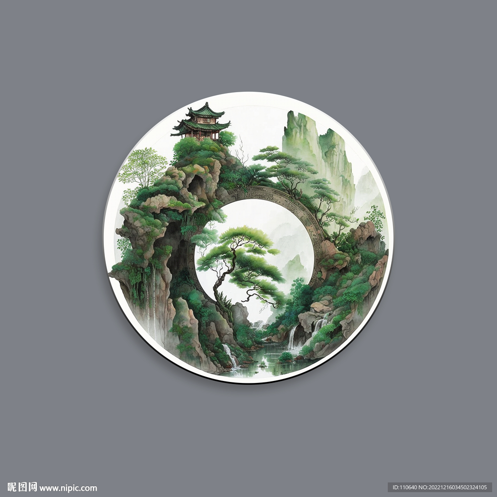 国画山水画