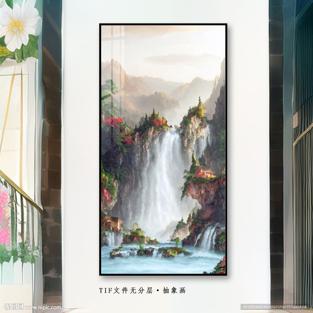 玄关油画