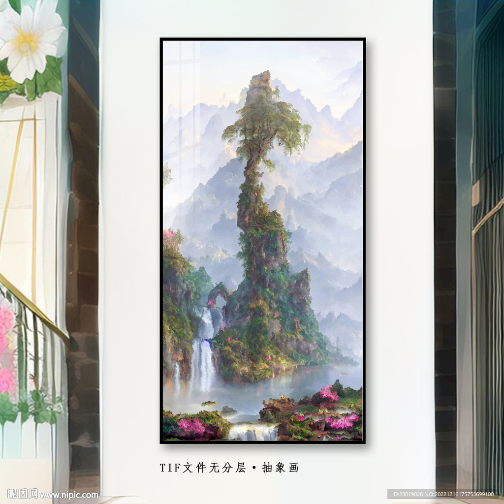 玄关油画