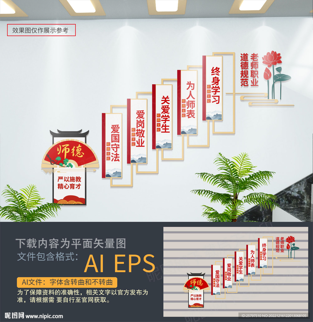 教师办公室楼梯文化墙