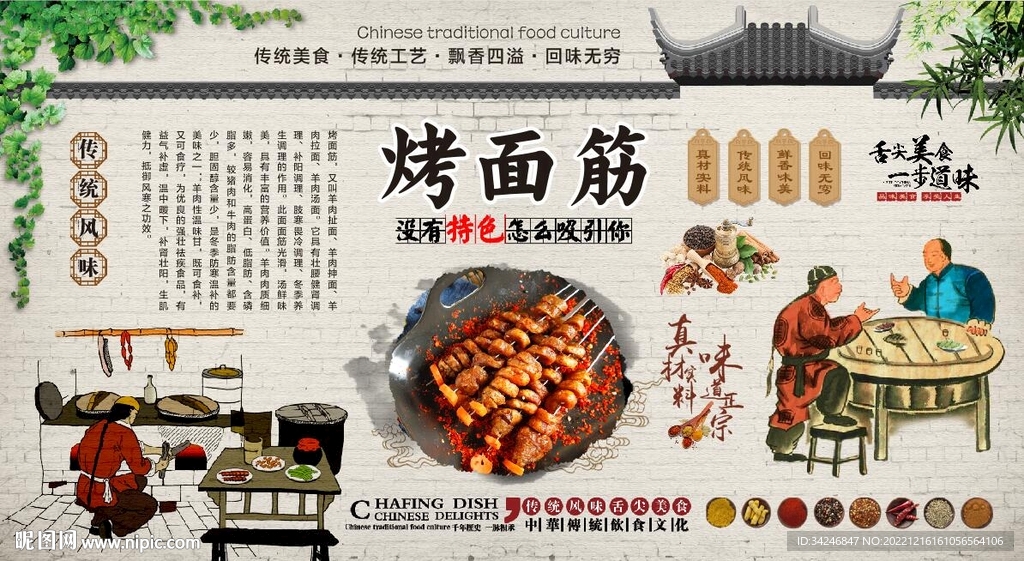 烤面筋