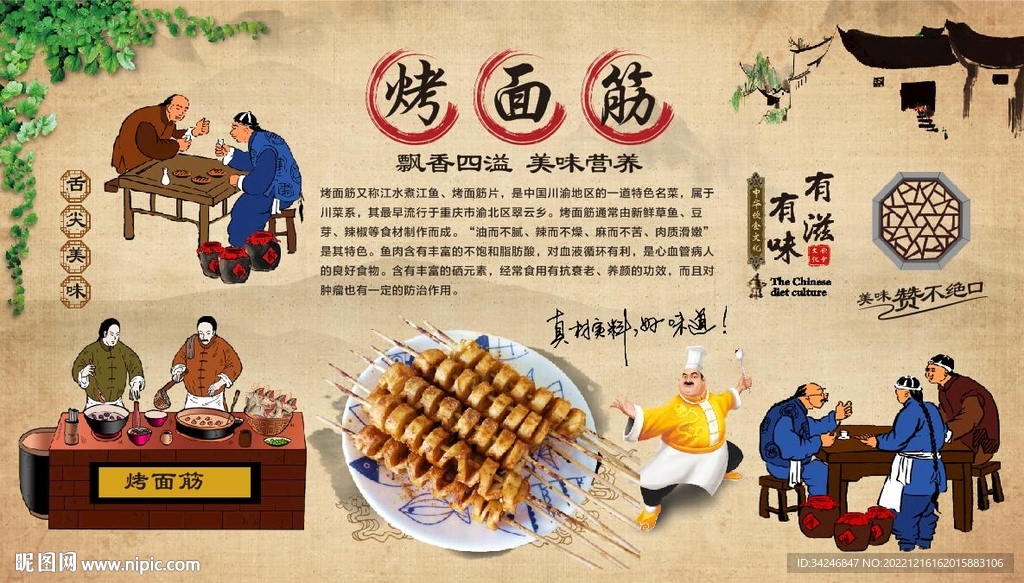 烤面筋