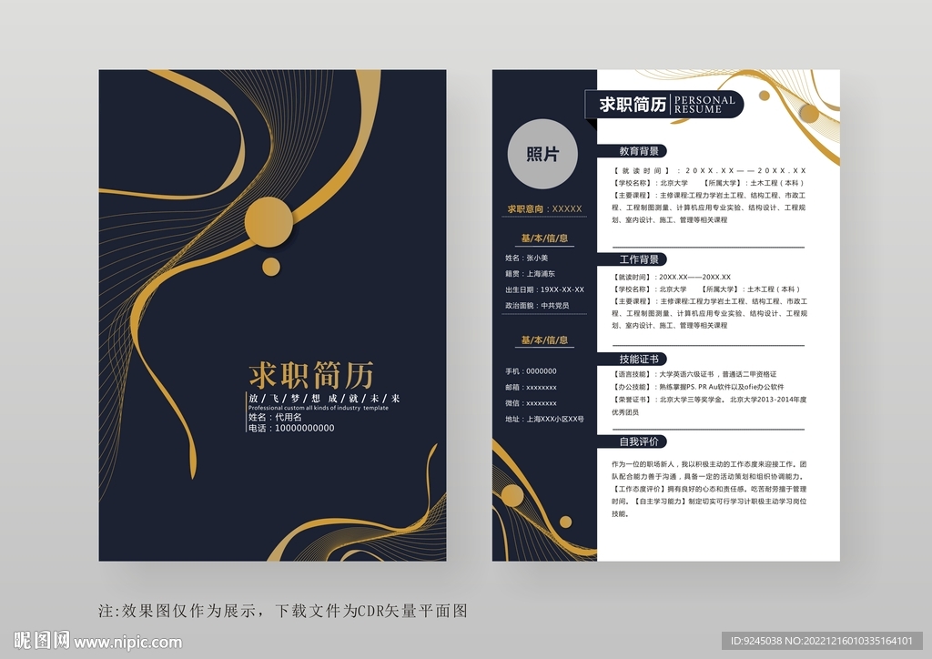 简约通用个人简历模板