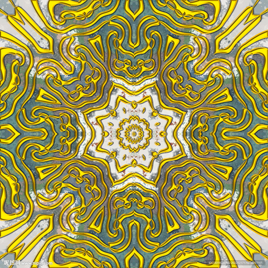 染色拼花