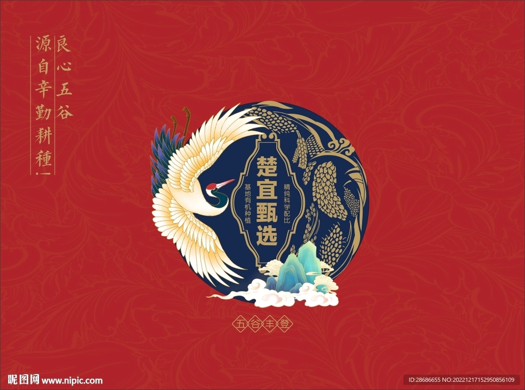 米类包装 展开图
