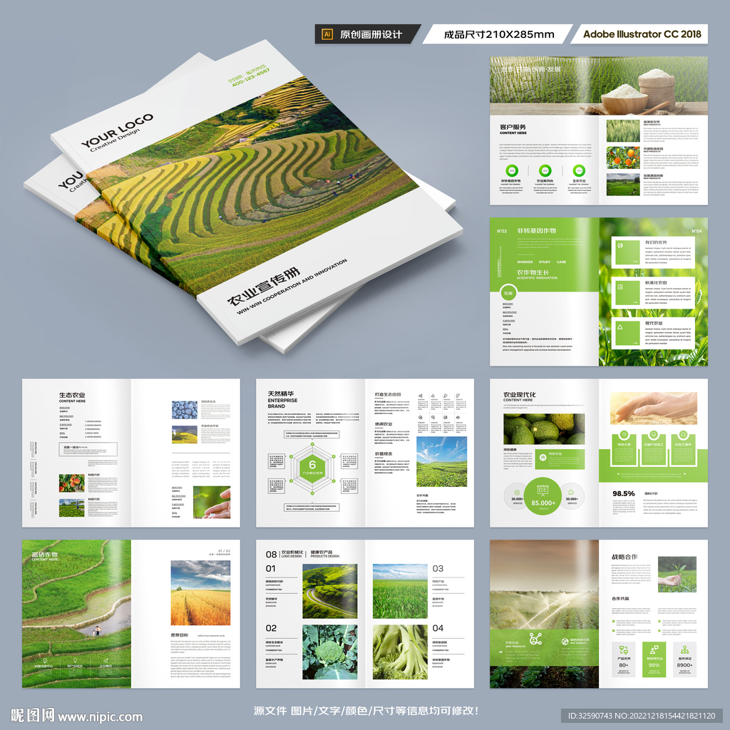农产品画册模板