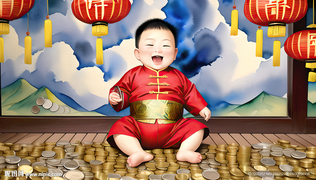 胖娃年画