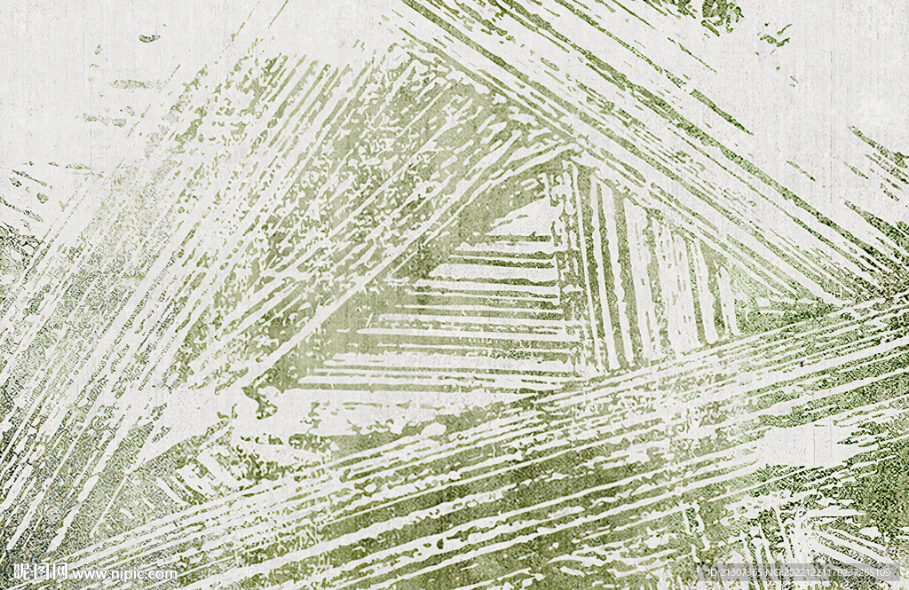 灰绿色抽象线地毯