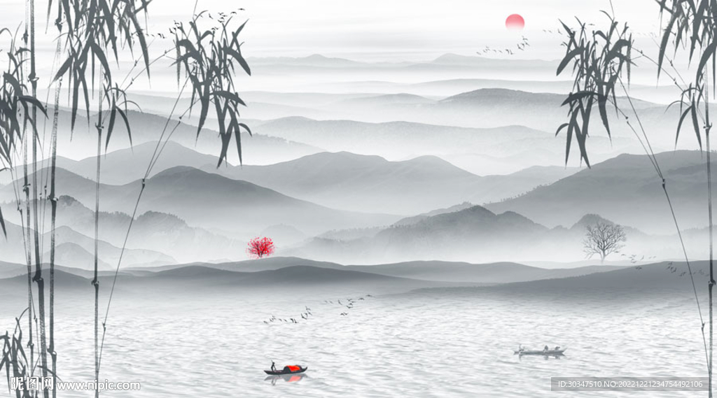 水墨江南画