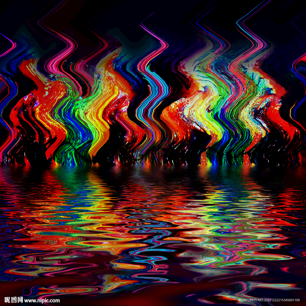 KTV酒吧舞台抽象意境画