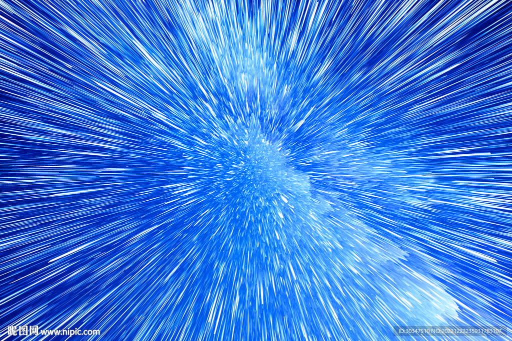 蓝色极光星空背景