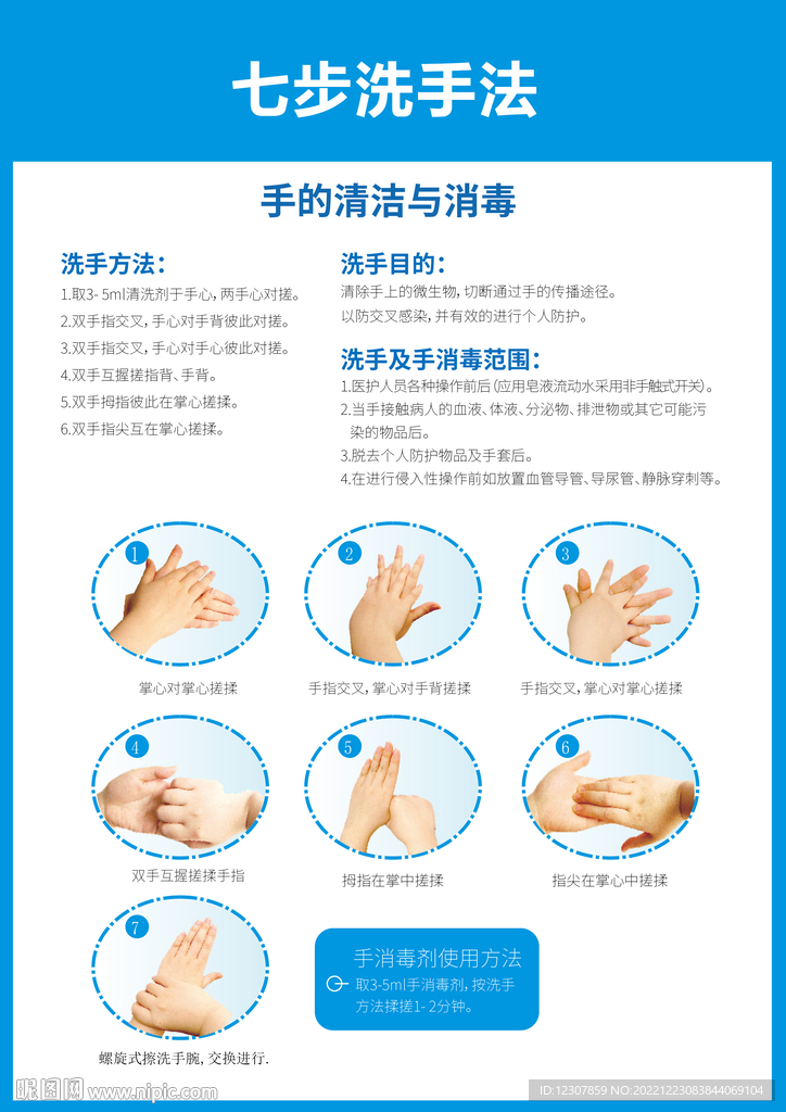 七步洗手法