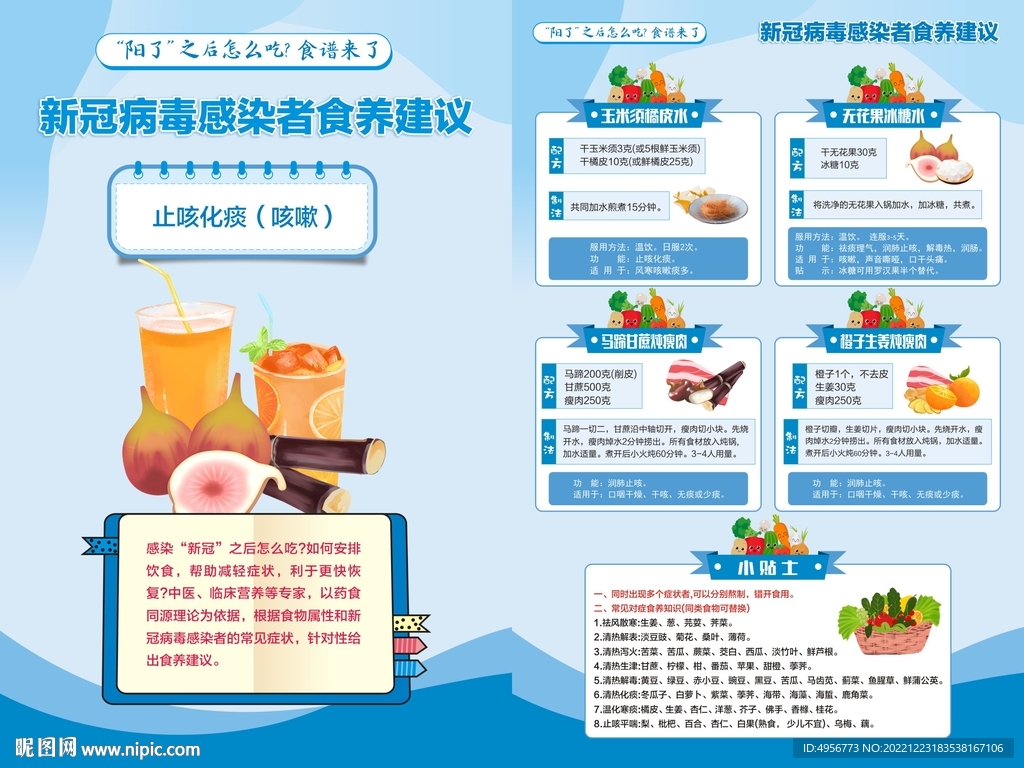 蓝色阳了怎么吃食养建议海报