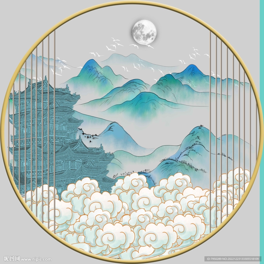 圆框装饰画