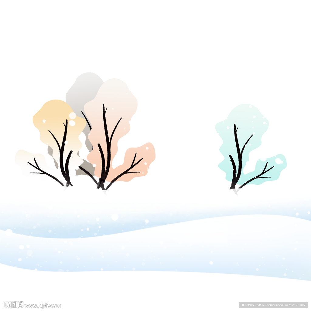 雪地冬季元素
