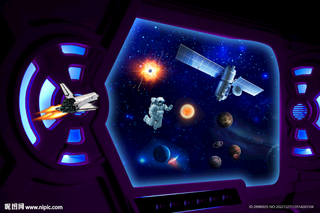 空间站太空宇航员