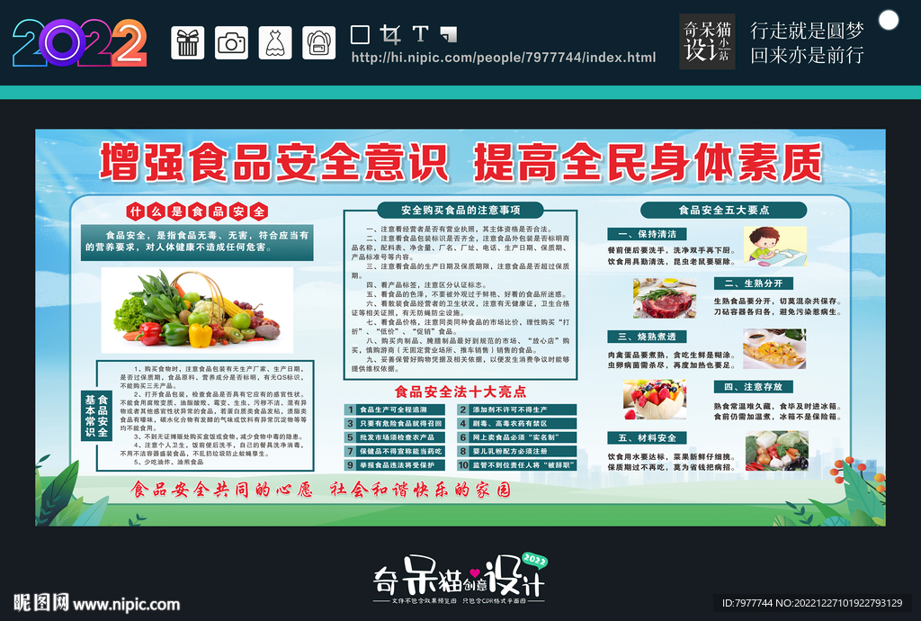 食品安全宣传栏