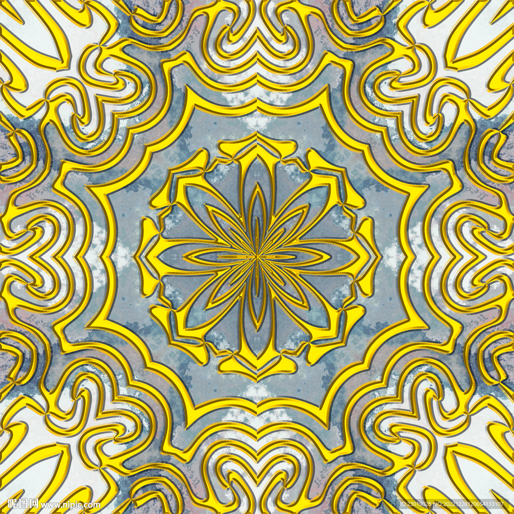 金色花纹
