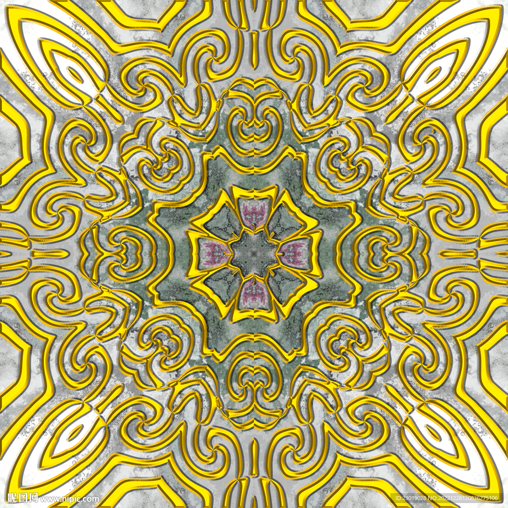 金丝花纹