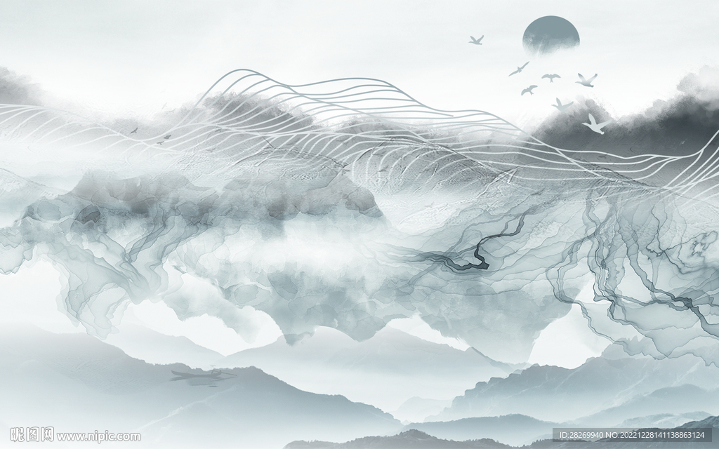 水墨山水 