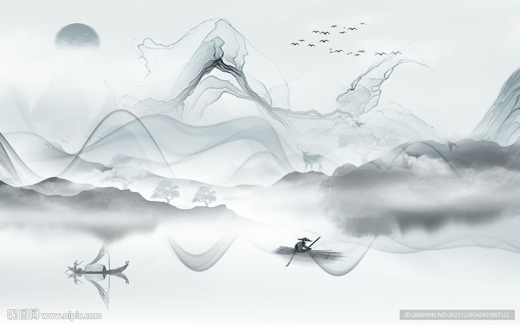 水墨山水 