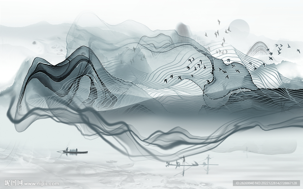 水墨山水 