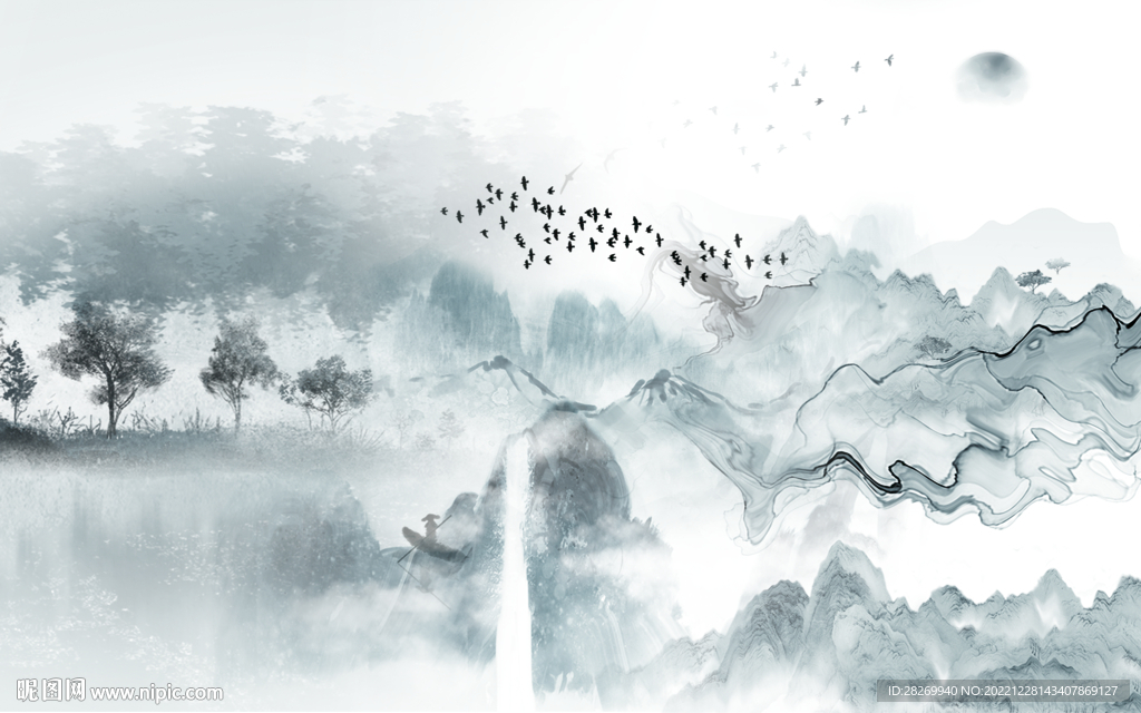 水墨山水 