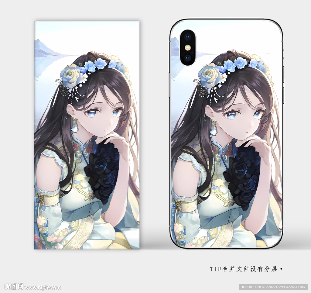旗袍手绘画