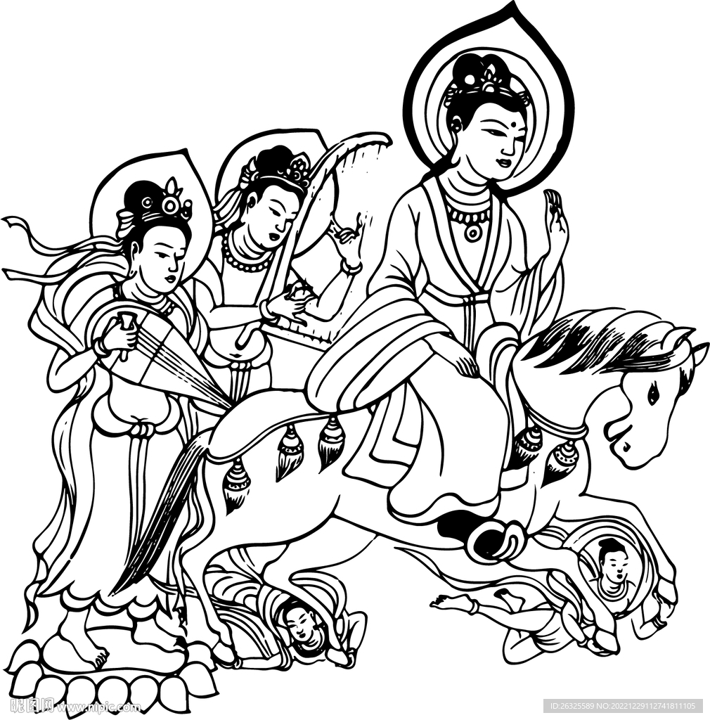 敦煌飞天骑马舞乐