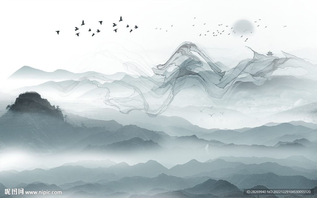 山水 