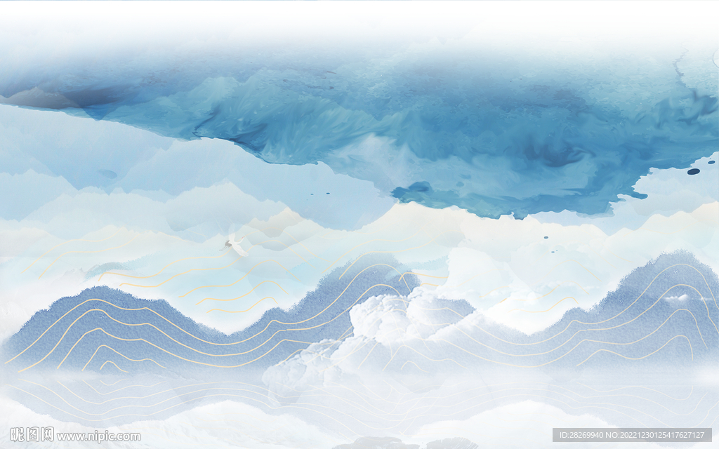 新中式山水画 