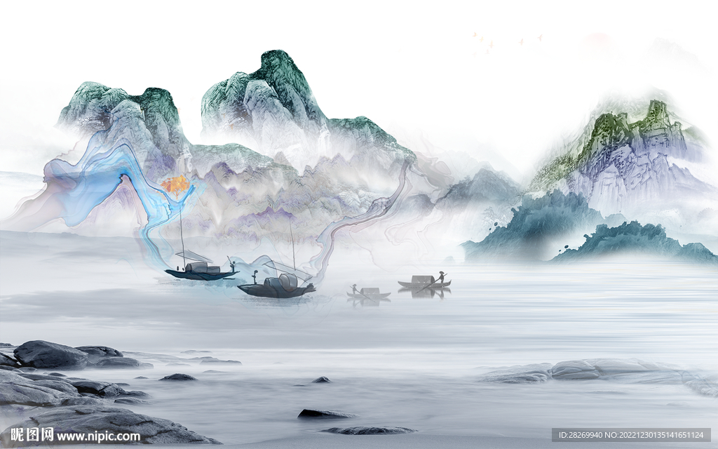抽象山水 