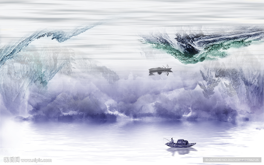 山水背景