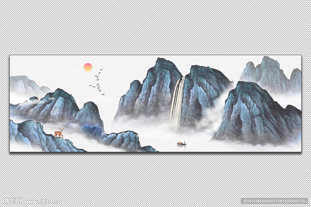 新中式山水画
