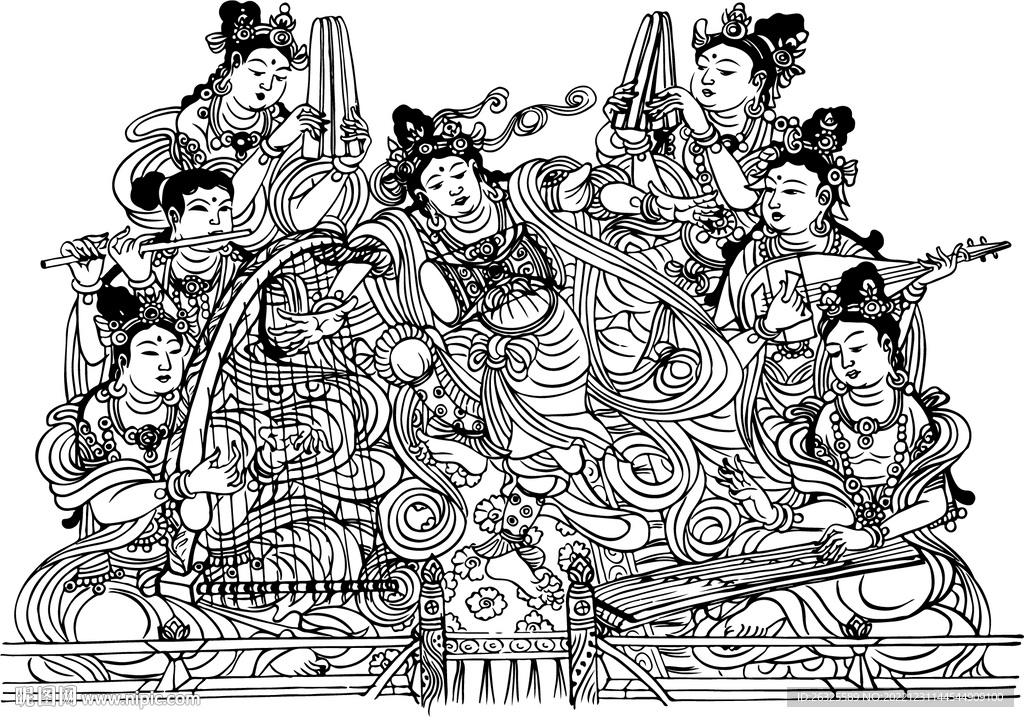 古代演奏人物群像