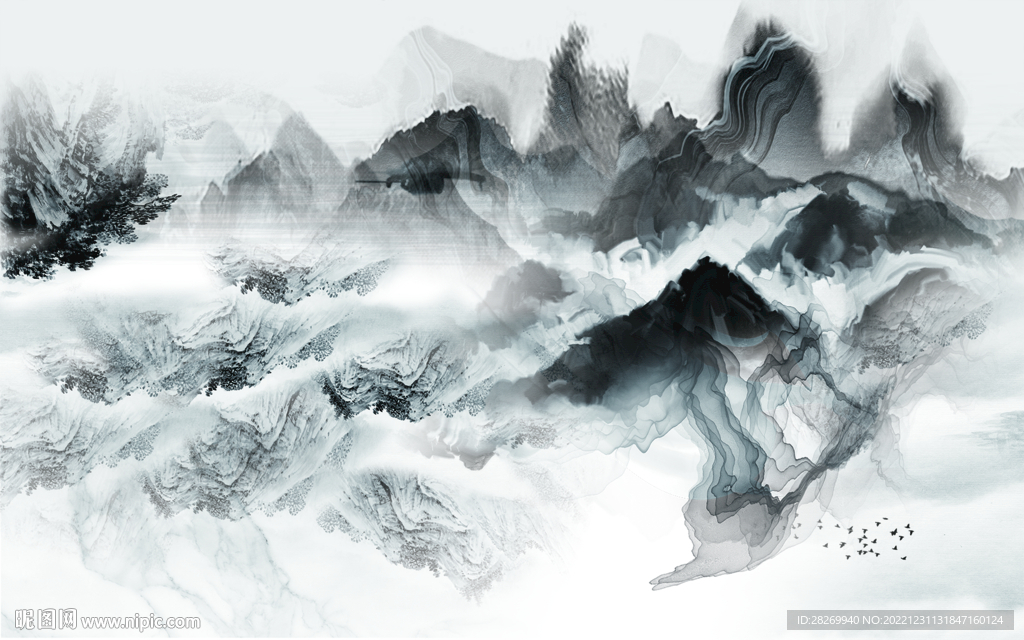新中式山水 