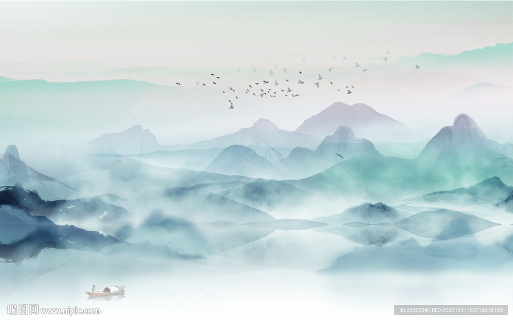 抽象山水