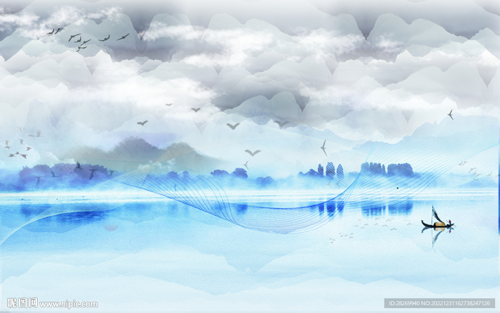 水墨山水 