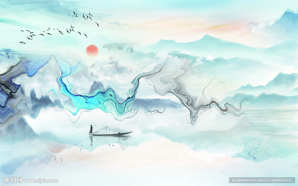 水墨山水 
