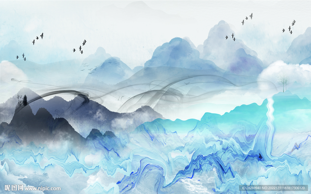 水墨山水 