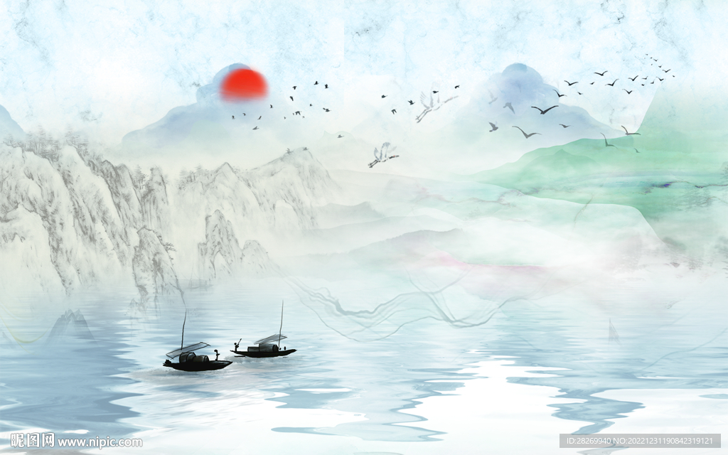 水墨山水 