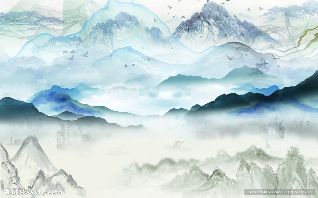 水墨山水 