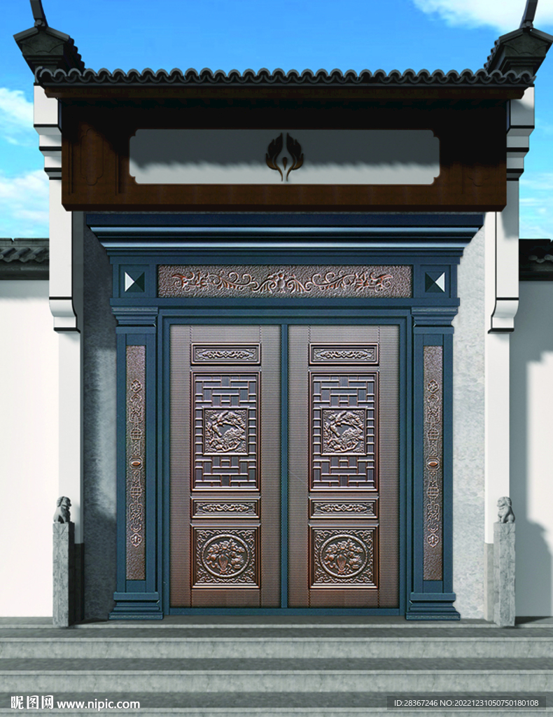 铸铝门