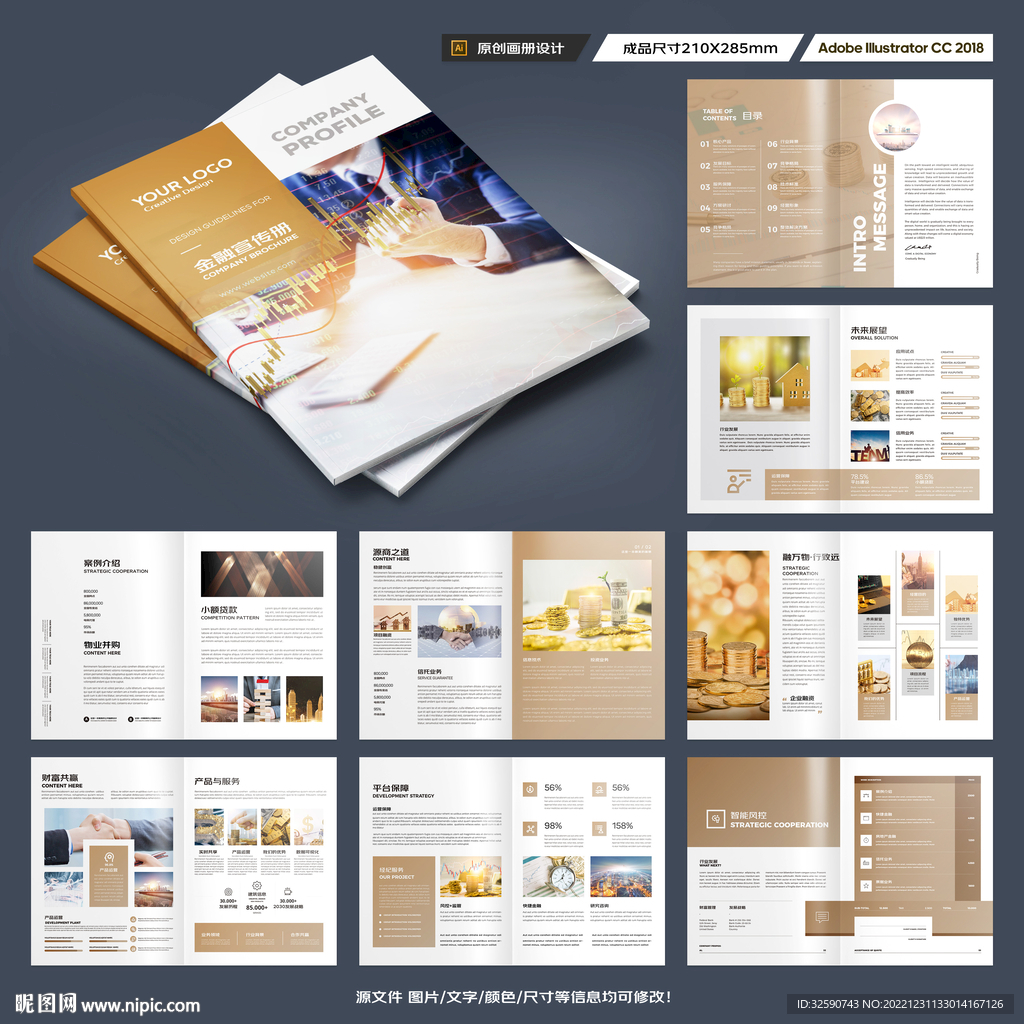 投资画册模板