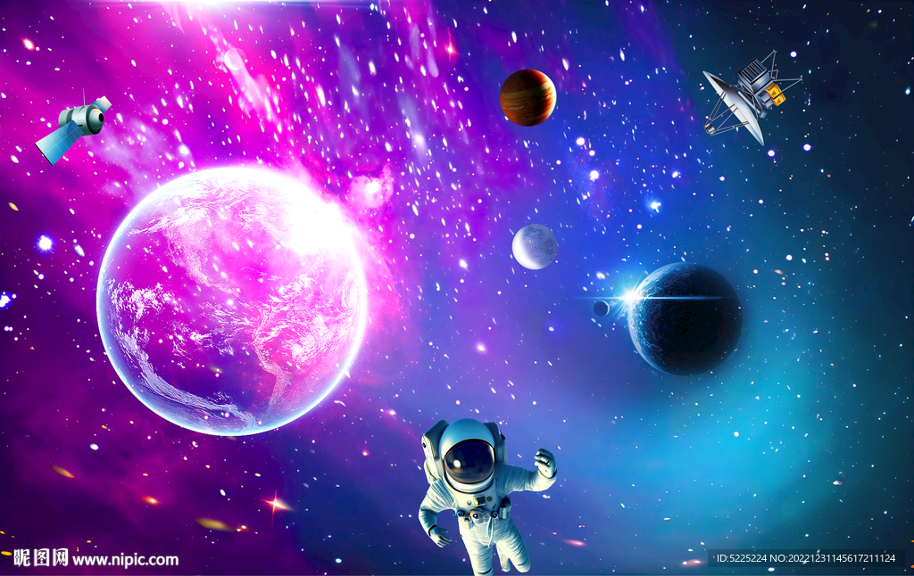 宇宙星空直播背景